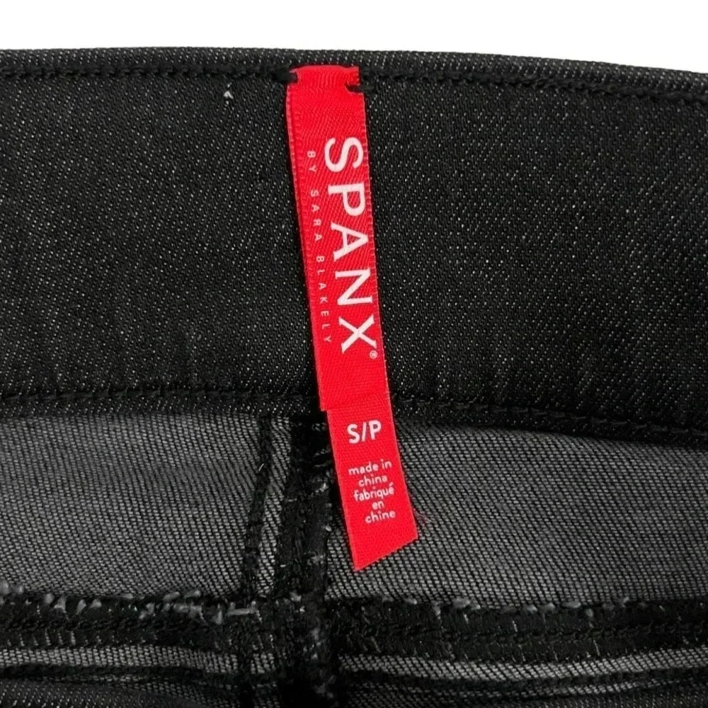 Spanx Vintage Distressed Ankle Skinny Jeans Jeggings High waisted Black Size S